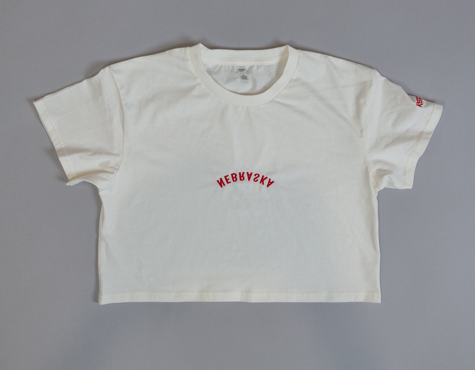 Cream Crop Top - Embroidered